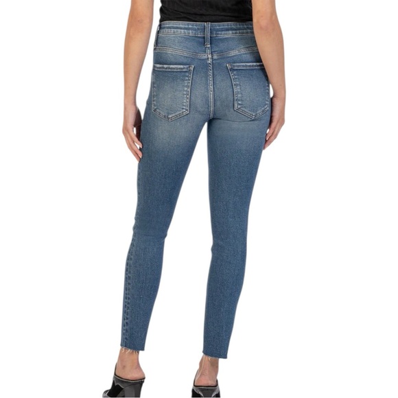 KUT FROM THE KLOTH CHARLIZE HIGH RISE FAB AB CIGARETTE JEANS SZ 4 EUC - Picture 12 of 13